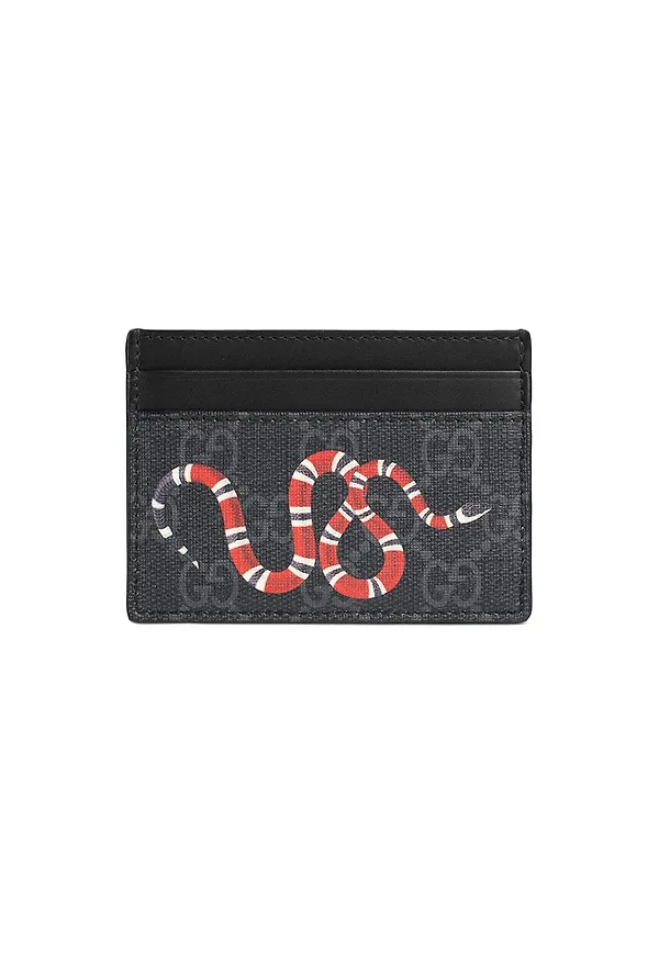 Gucci GG Supreme korthållare - Svart