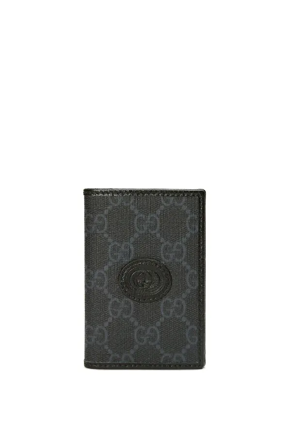 Gucci GG Supreme korthållare - Svart