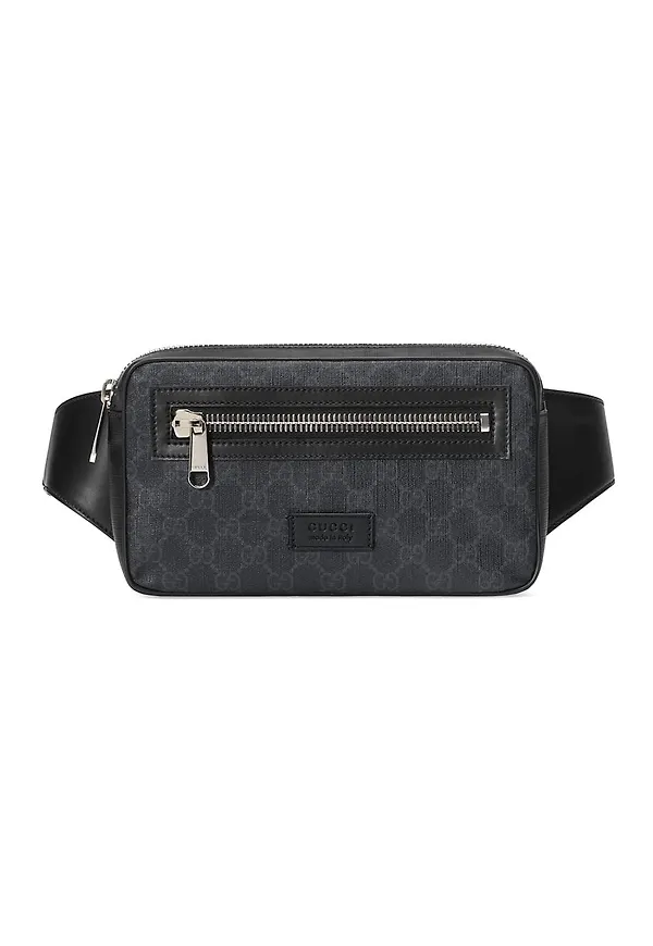 Gucci GG Supreme midjeväska - Svart