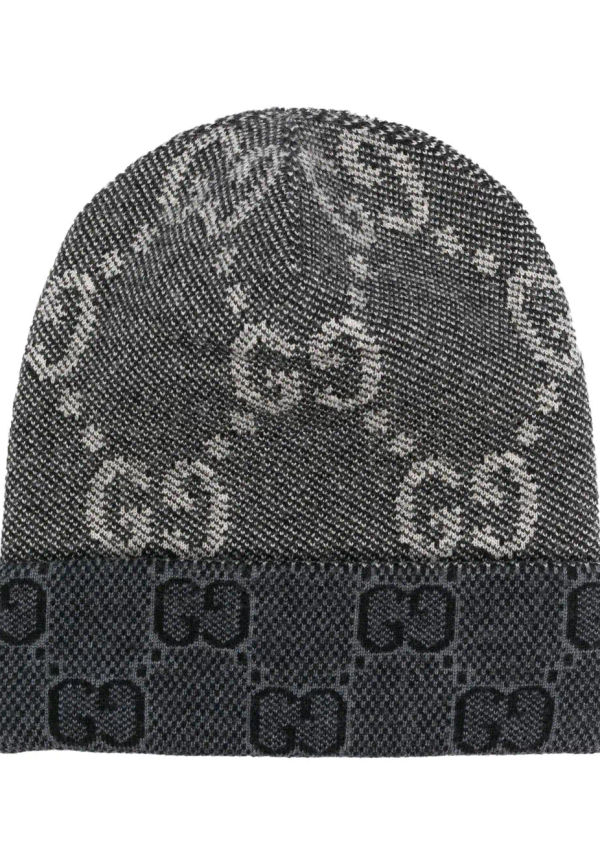 Gucci GG Supreme mössa med logotyp - Svart