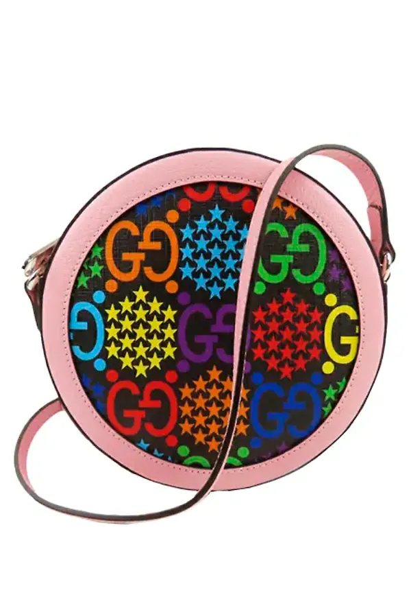 Gucci Gg Supreme Psychedelic Round Crossbody Bag