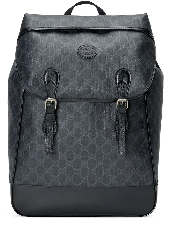 Gucci GG Supreme ryggsäck - Svart