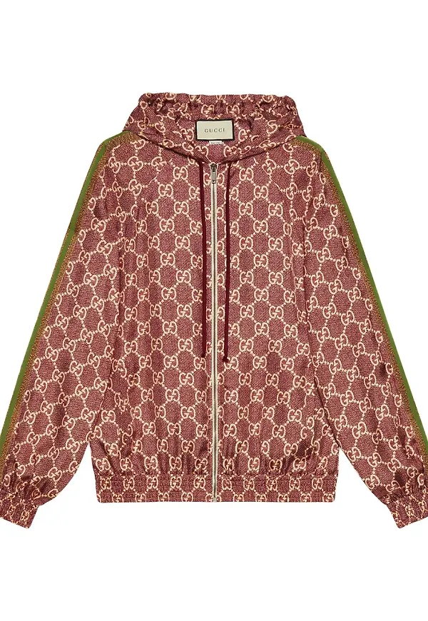 Gucci GG Supreme sidenjacka - Rosa