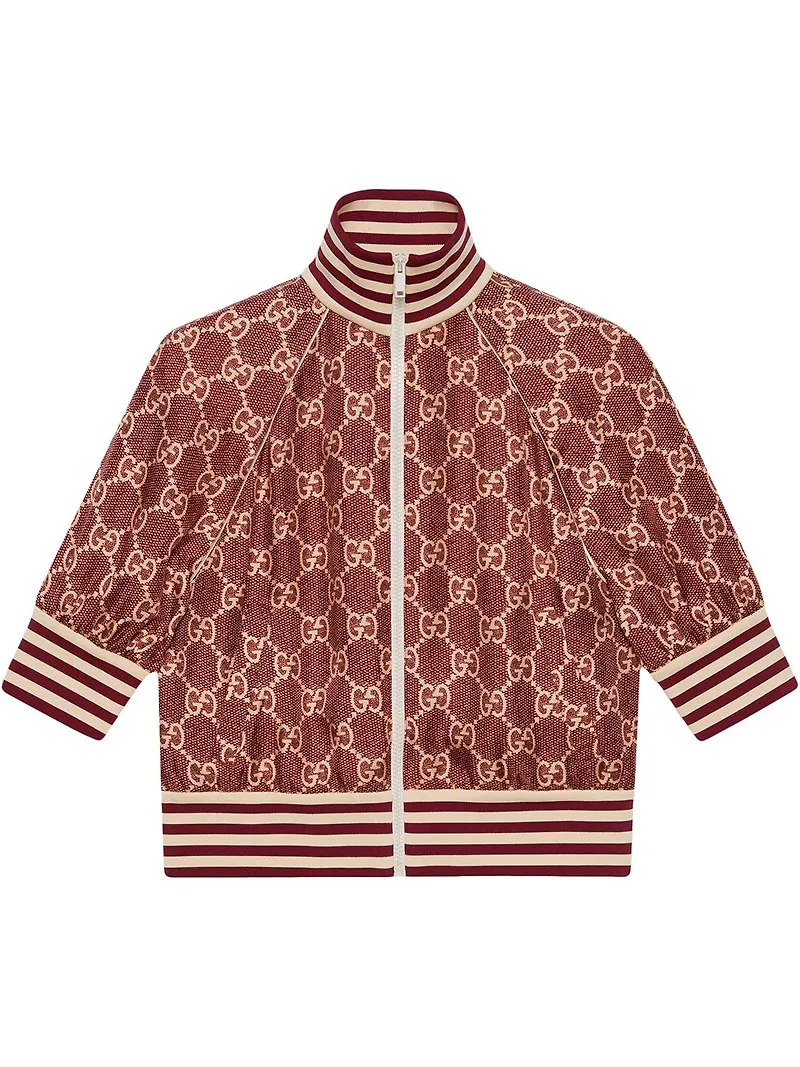 Gucci GG Supreme sidenjacka - Röd