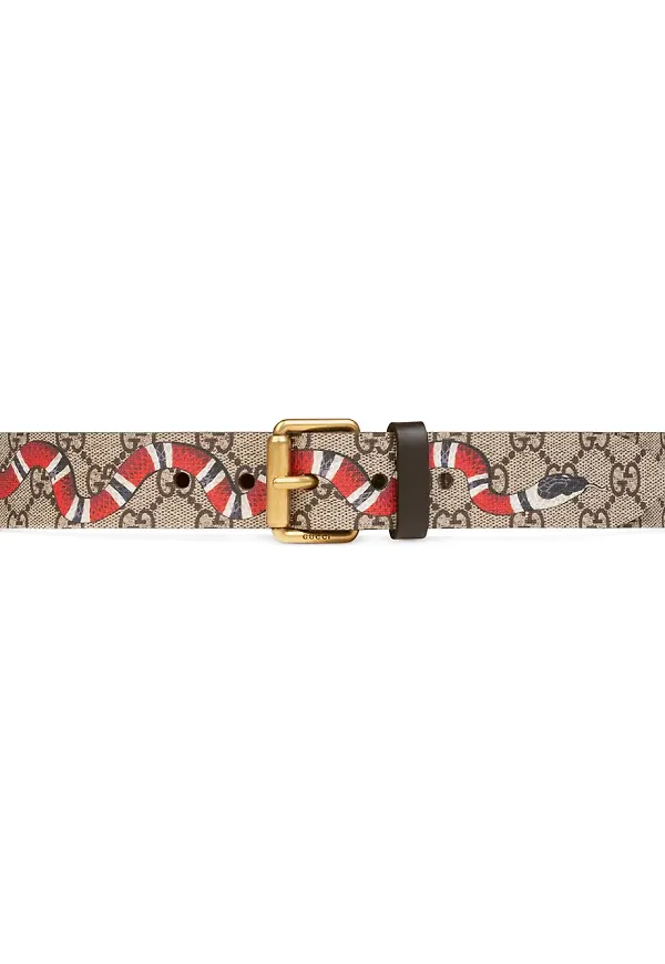 Gucci GG Supreme skärp - Neutral