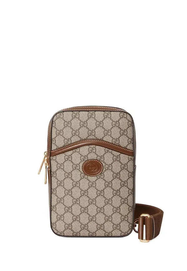 Gucci GG Supreme slingback-väska - Neutral
