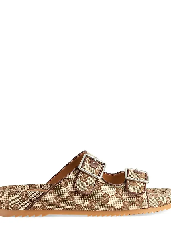 Gucci GG Supreme slip on-sandaler - Neutral