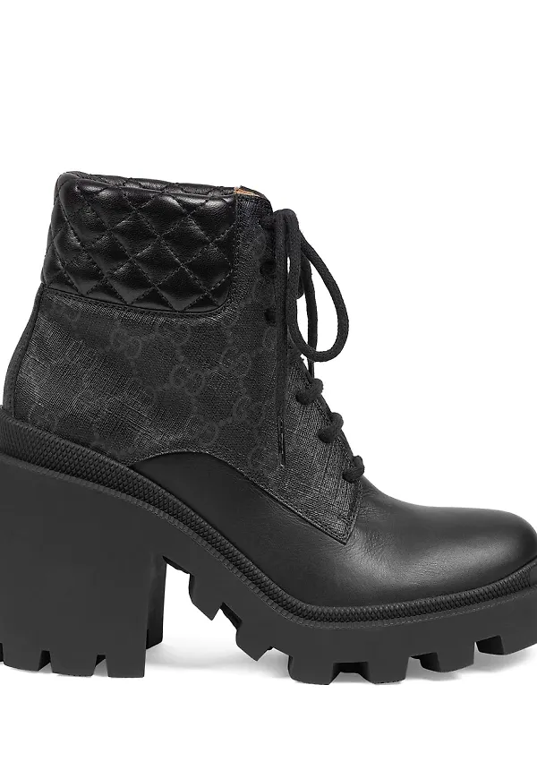 Gucci GG Supreme stövletter - Svart
