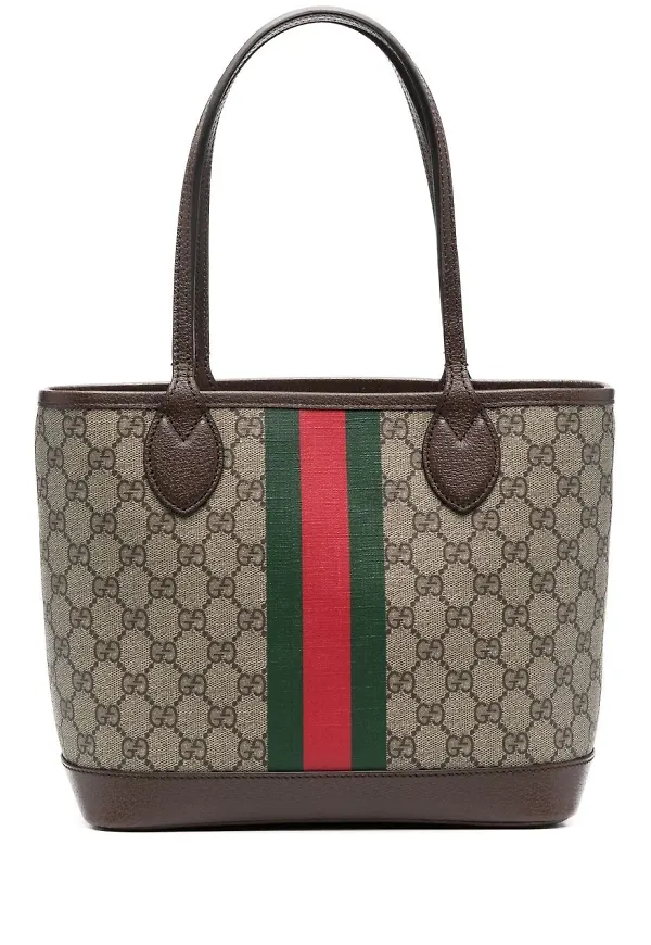 Gucci GG Supreme totebag - Brun