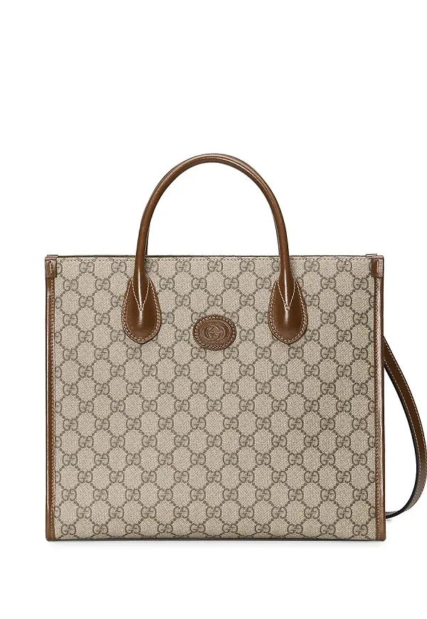 Gucci GG Supreme totebag - Brun