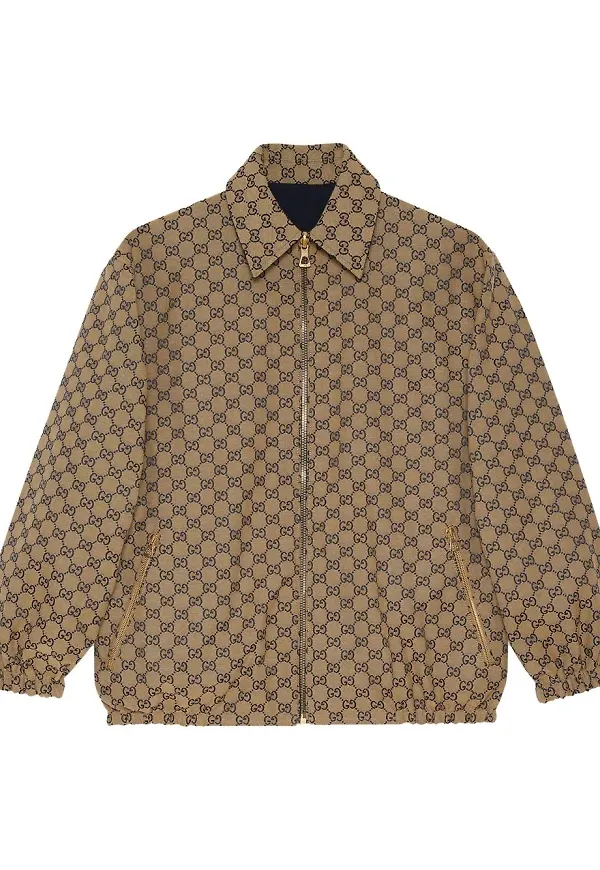 Gucci GG Supreme vändbar bomberjacka - Brun
