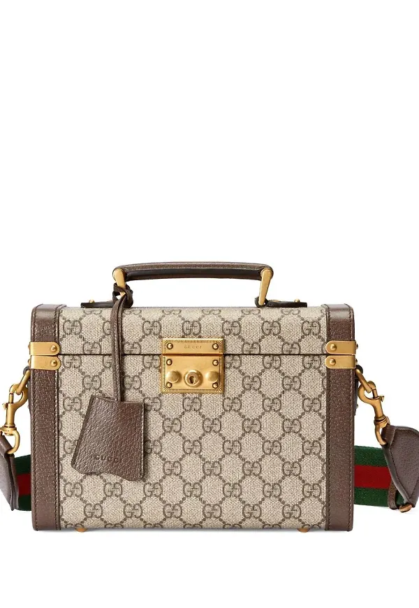 Gucci GG Supreme väska - Brun