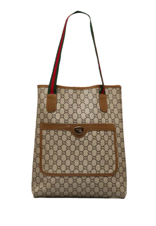 Gucci Gg Supreme Web Tote Bag
