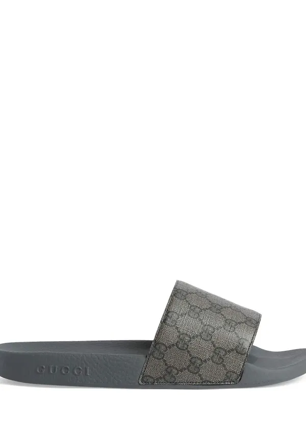 Gucci GG tofflor med monogram - Grå