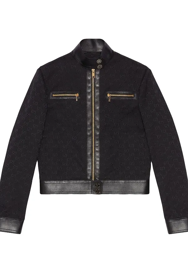 Gucci GG tygjacka - Svart