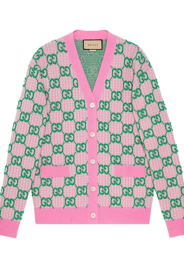 Gucci GG wool cardigan - Rosa
