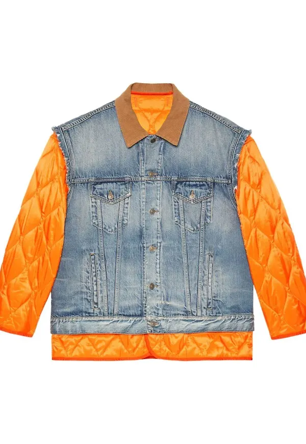 Gucci Giacca vändbar jeansjacka - Blå