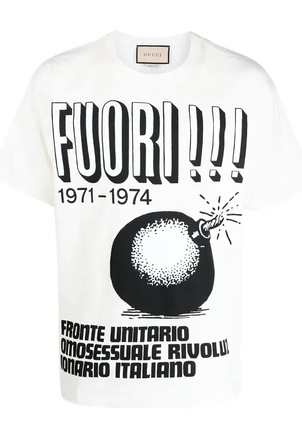 Gucci graphic-print T-shirt - Neutral