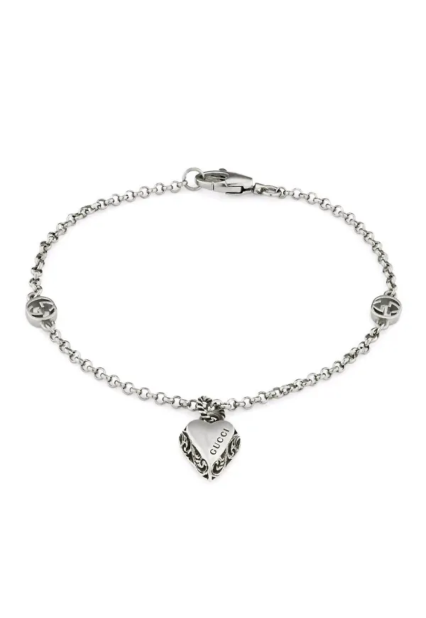 Gucci Gucci armband med hjärta - Silverfärgad