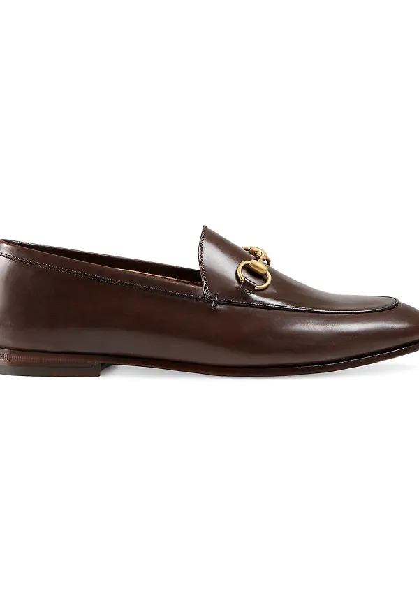 Gucci Gucci Jordaan skinnloafers - Brun