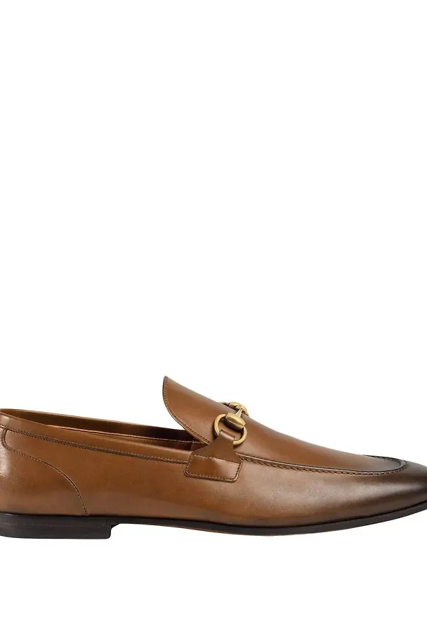 Gucci Gucci Jordaan skinnloafers - Brun
