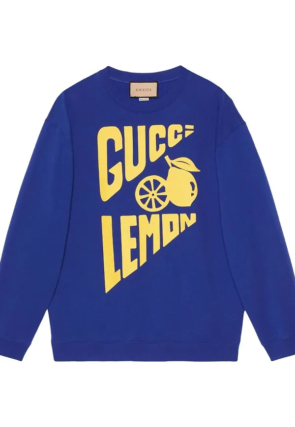 Gucci Gucci Lemon sweatshirt - Blå