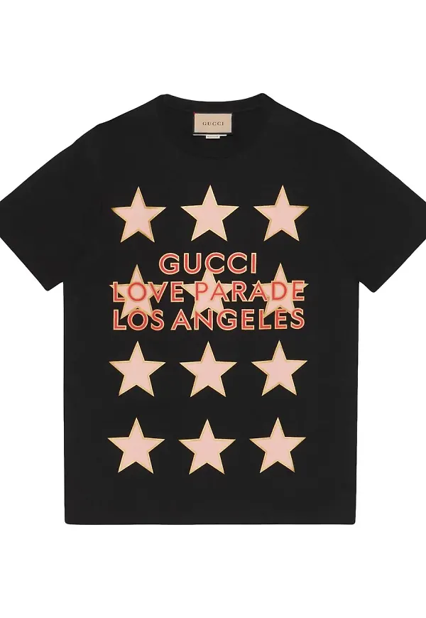 Gucci Gucci Love Parade t-shirt - Svart