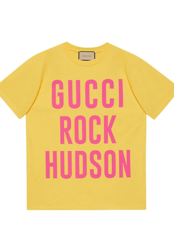 Gucci Gucci Rock Hudson t-shirt - Gul