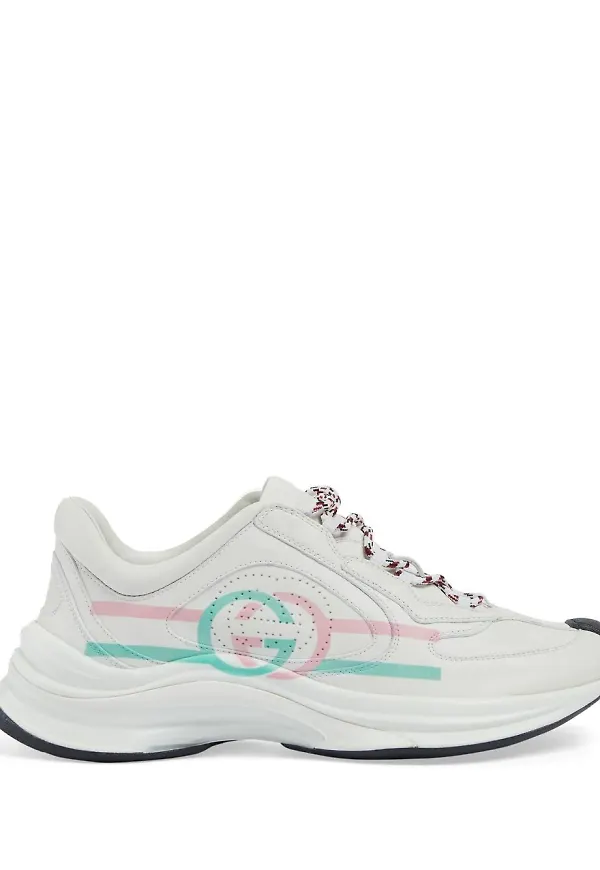 Gucci Gucci Run lädersneakers - Vit