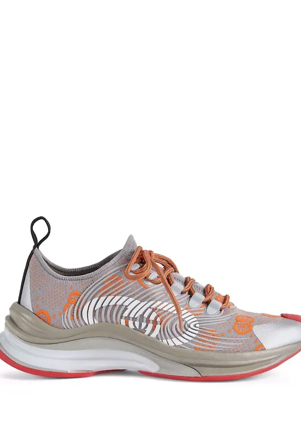 Gucci Gucci Run låga sneakers - Grå