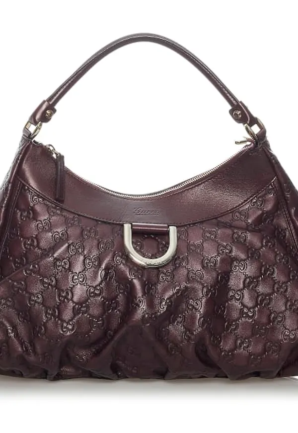 Gucci Guccissima Abbey D-ring Shoulder Bag