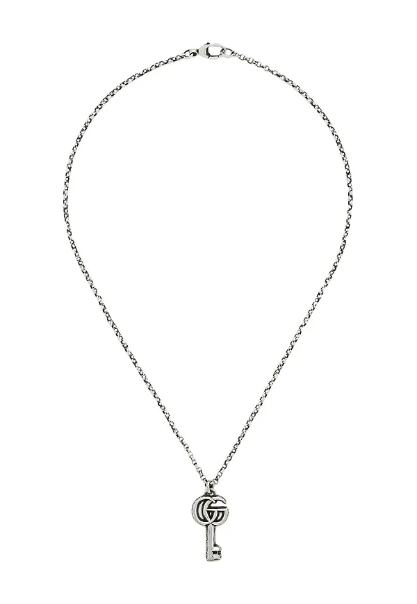 Gucci halsband med hänge - Silverfärgad
