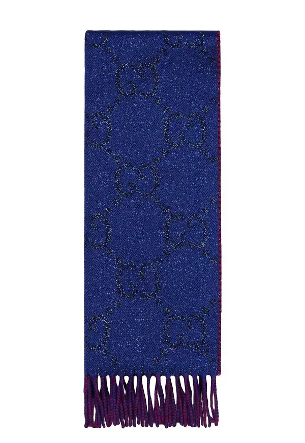 Gucci halsduk i jacquard - Blå