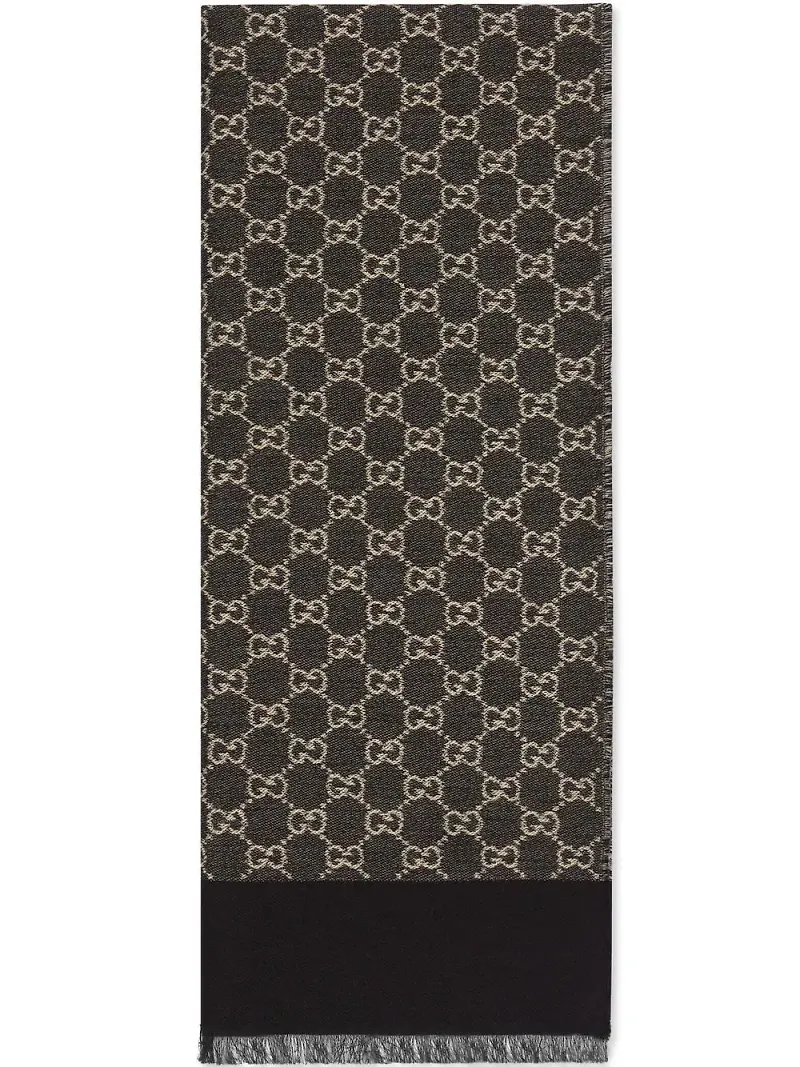 Gucci halsduk i jacquard - Svart