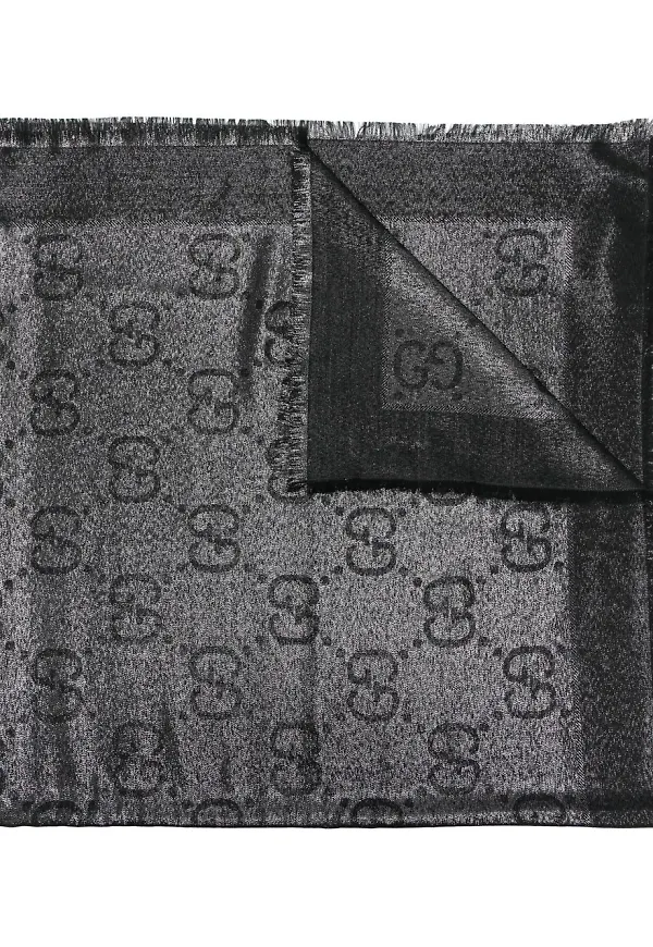 Gucci halsduk i jacquard - Svart