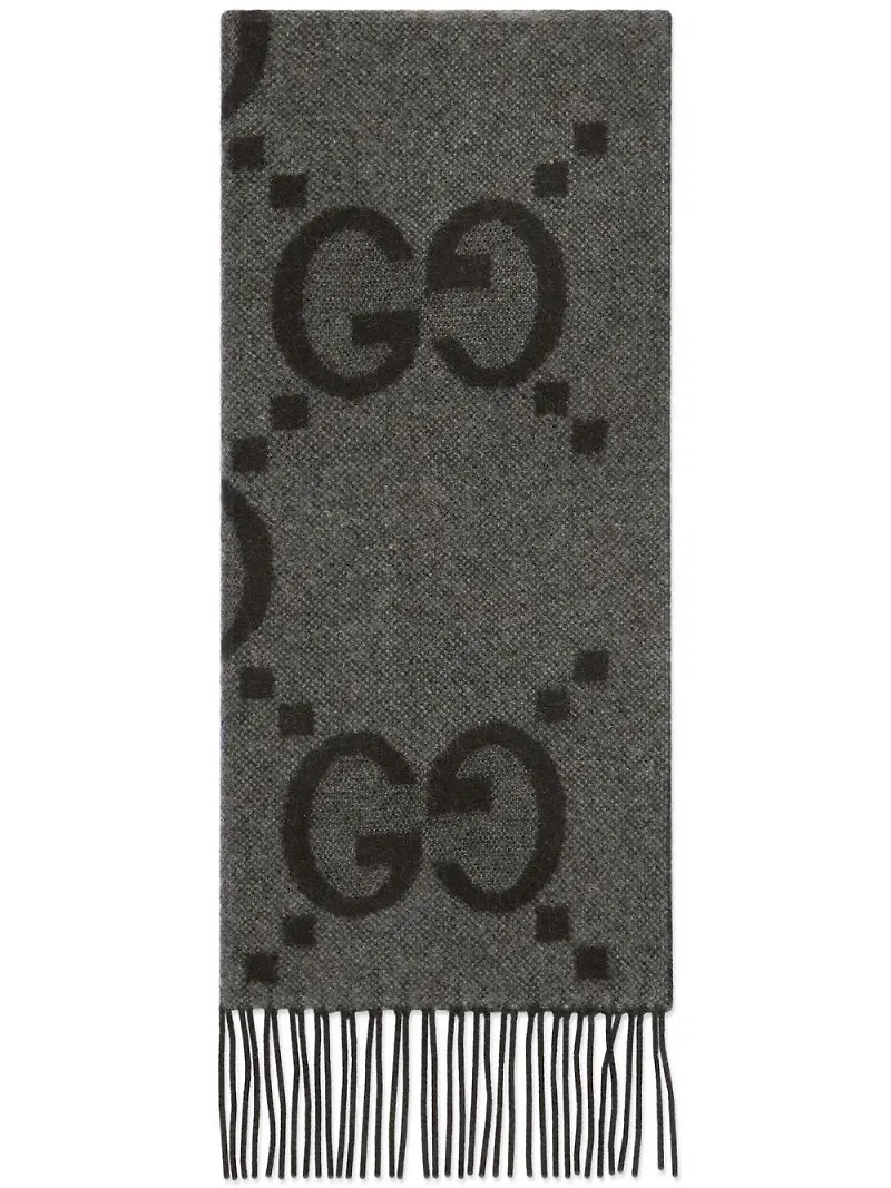 Gucci halsduk med logotyp - Grå