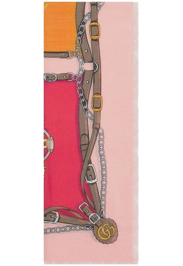 Gucci Harness sjal - Rosa