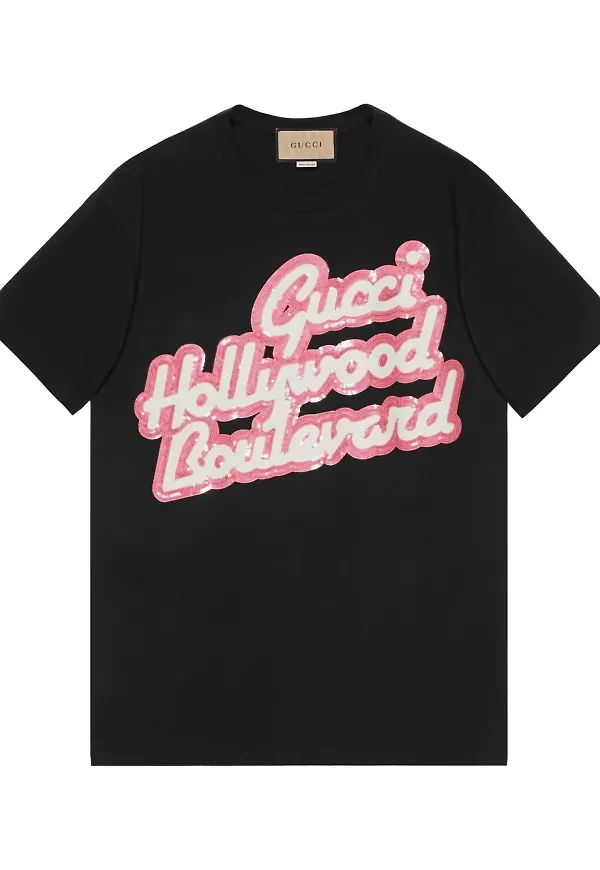 Gucci Hollywood Boulevard t-shirt - Svart
