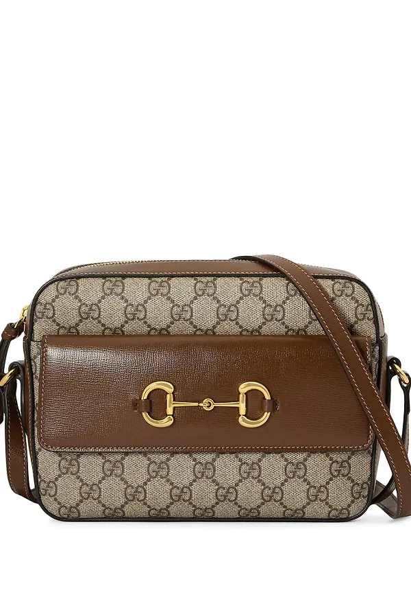 Gucci Horsebit 1955 axelremsväska - Brun