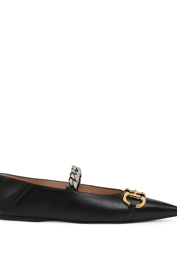 Gucci Horsebit ballerinaskor - Svart