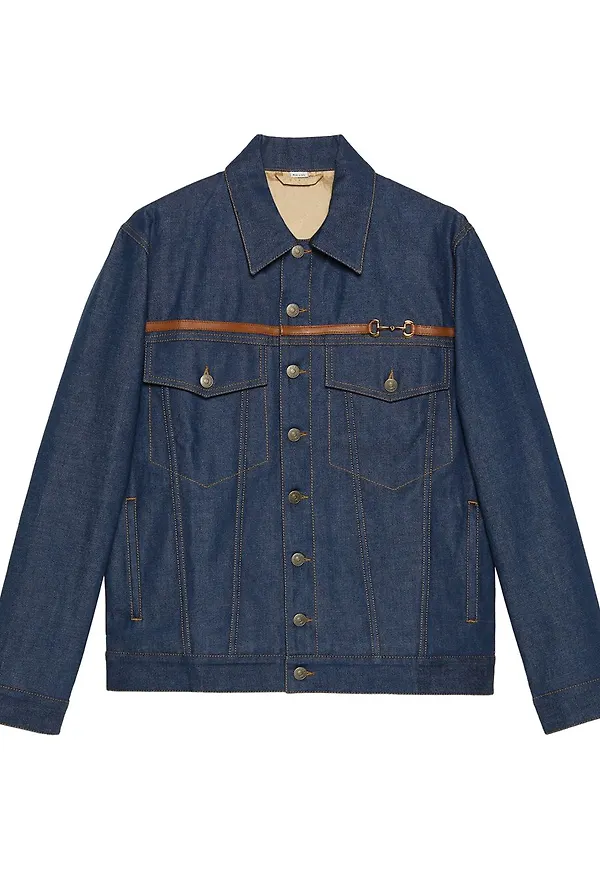 Gucci Horsebit jeansjacka - Blå