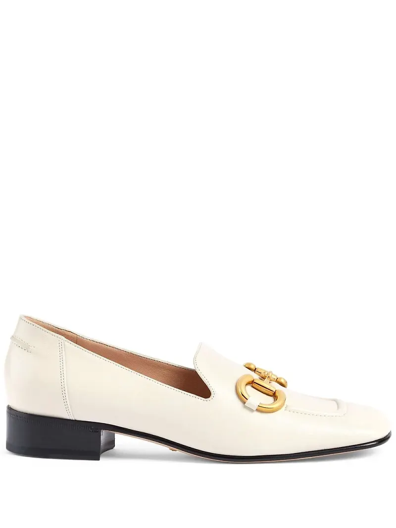 Gucci Horsebit loafers med fyrkantig tå - Neutral