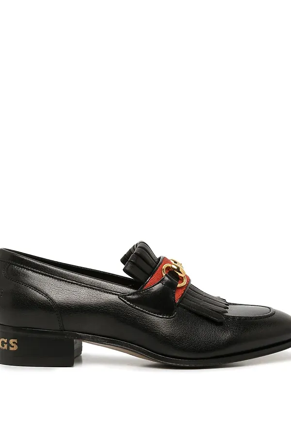 Gucci Horsebit läderloafers - Svart