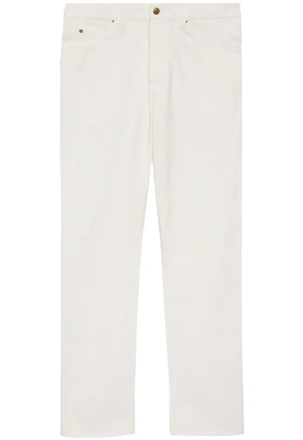 Gucci Horsebit straight-jeans - Vit