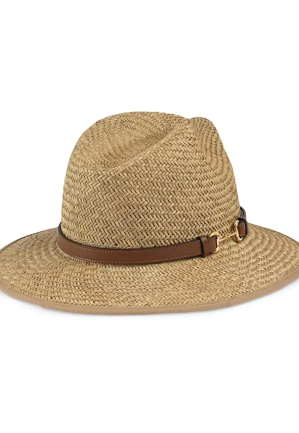 Gucci Horsebit stråhatt - Neutral