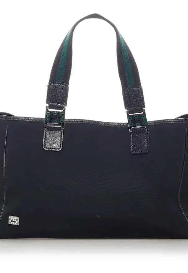 Gucci Horsebit Web Nylon Handbag