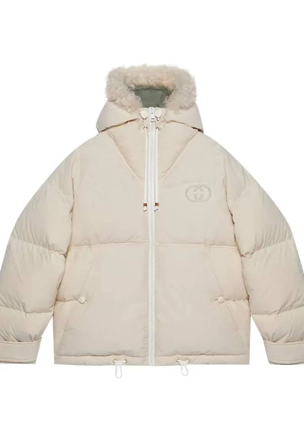 Gucci Interlocking-G vadderad jacka - Neutral