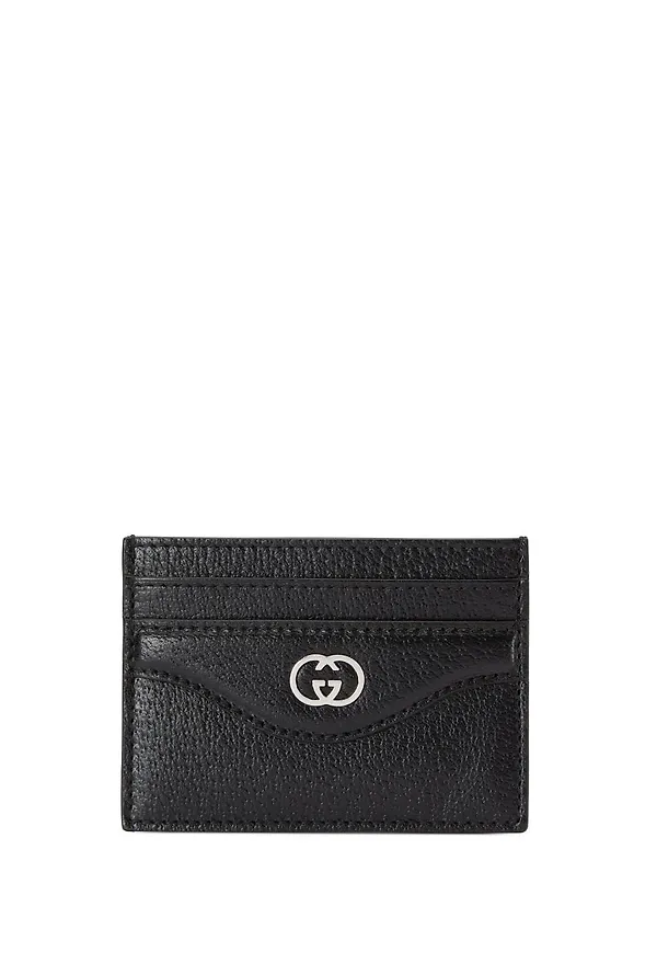 Gucci Interlocking CC korthållare - Svart