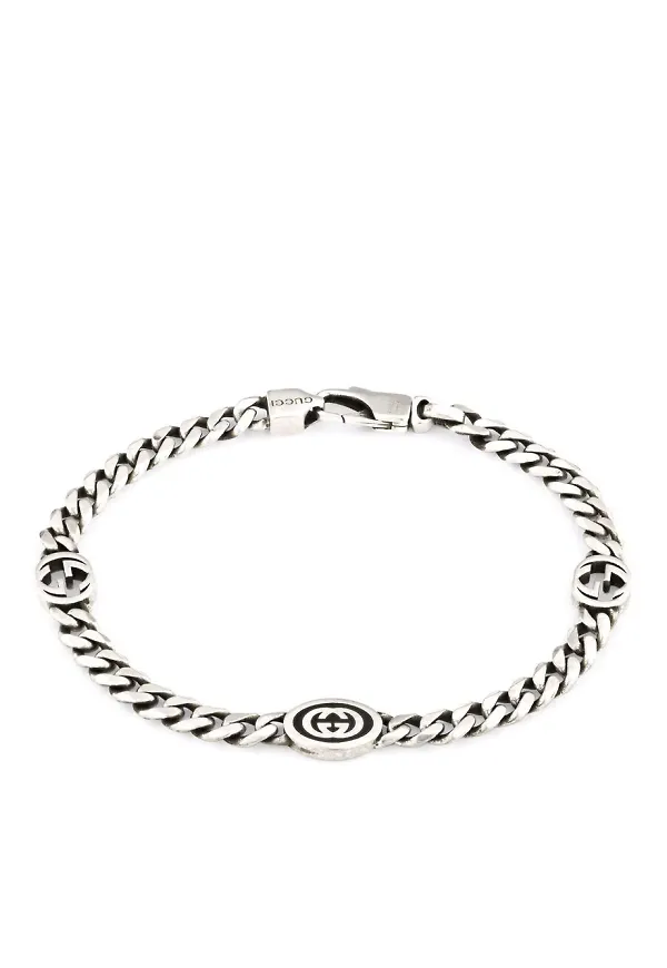 Gucci Interlocking G armband - Silverfärgad