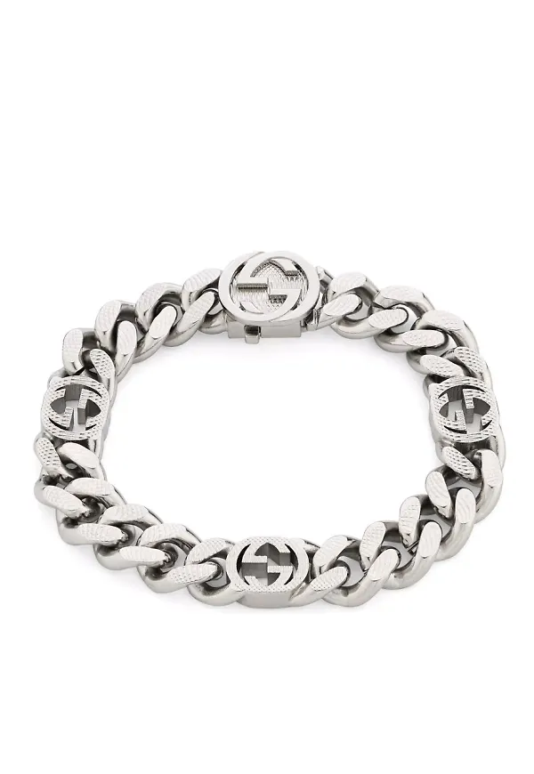 Gucci Interlocking G armband - Silverfärgad